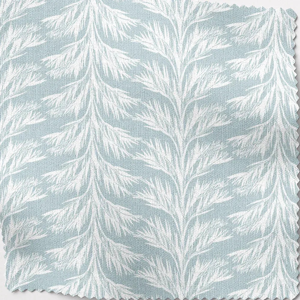 Blue Coastal Lampshade in Sabal Stripe - The Mayfair Hall