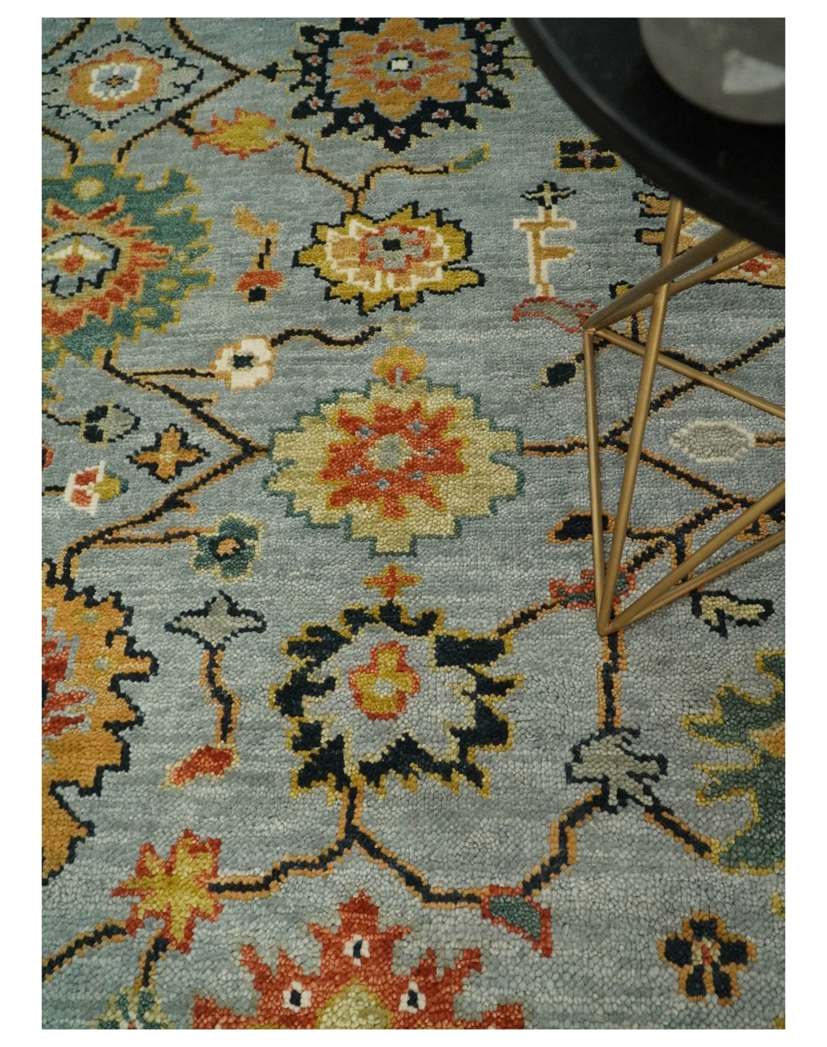 6x9, 8x10, 9x12, 10x14 and 12x15 Antique Traditional Persian Blue and Ivory Vintage Style Area Rug | TRDCP657 - The Rug Decor