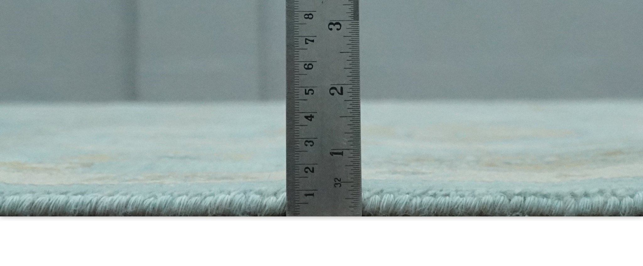 6x9, 8x10, 9x12, 10x14 and 12x15 Blue, Brown and Ivory Traditional Persian Oushak Wool Rug | NT4 - The Rug Decor