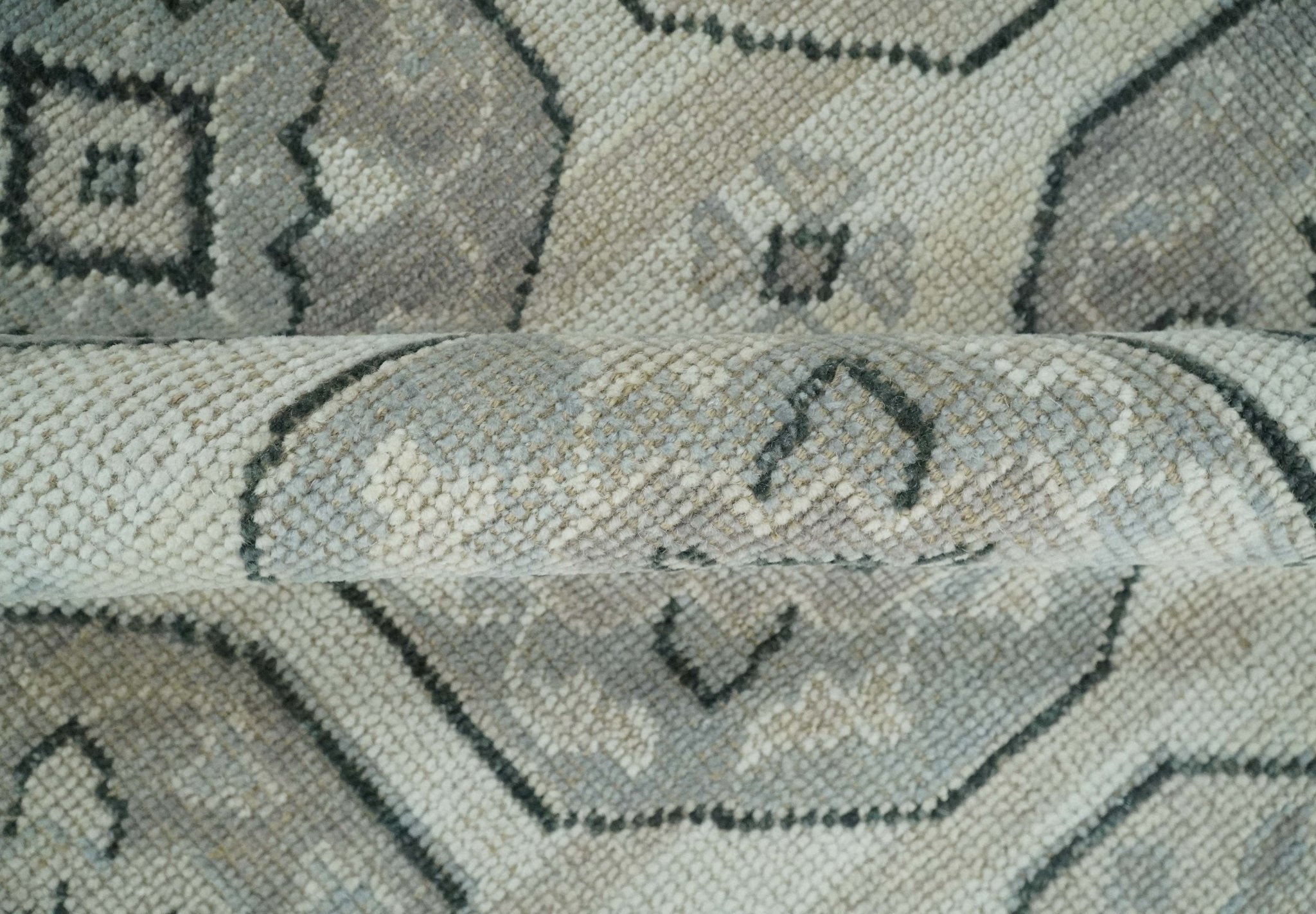 6x9, 8x10, 9x12, 10x14 and 12x15 Hand Knotted Turkish Silver, Beige and Gray Traditional Antique Persian Low Pile Area Rug | TRD2758 - The Rug Decor