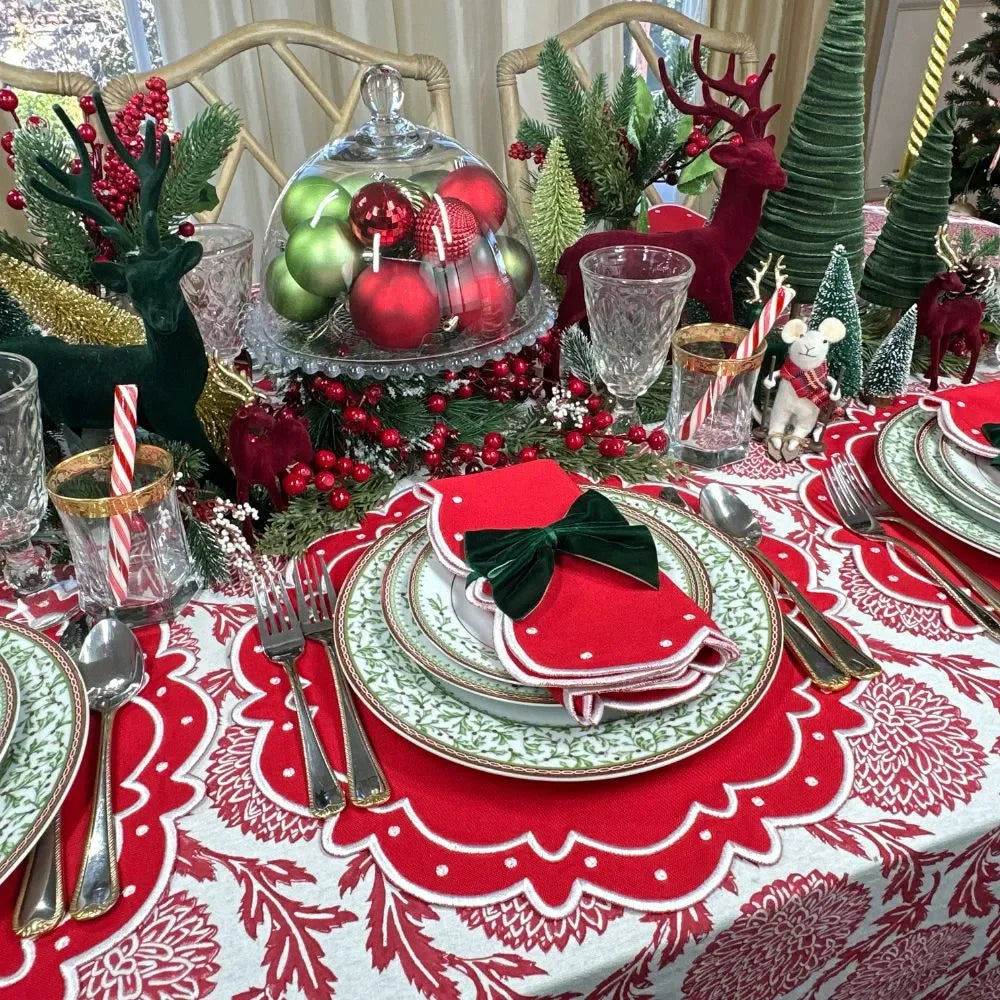 Ava Placemat - Red (Set of 4) - The Mayfair Hall