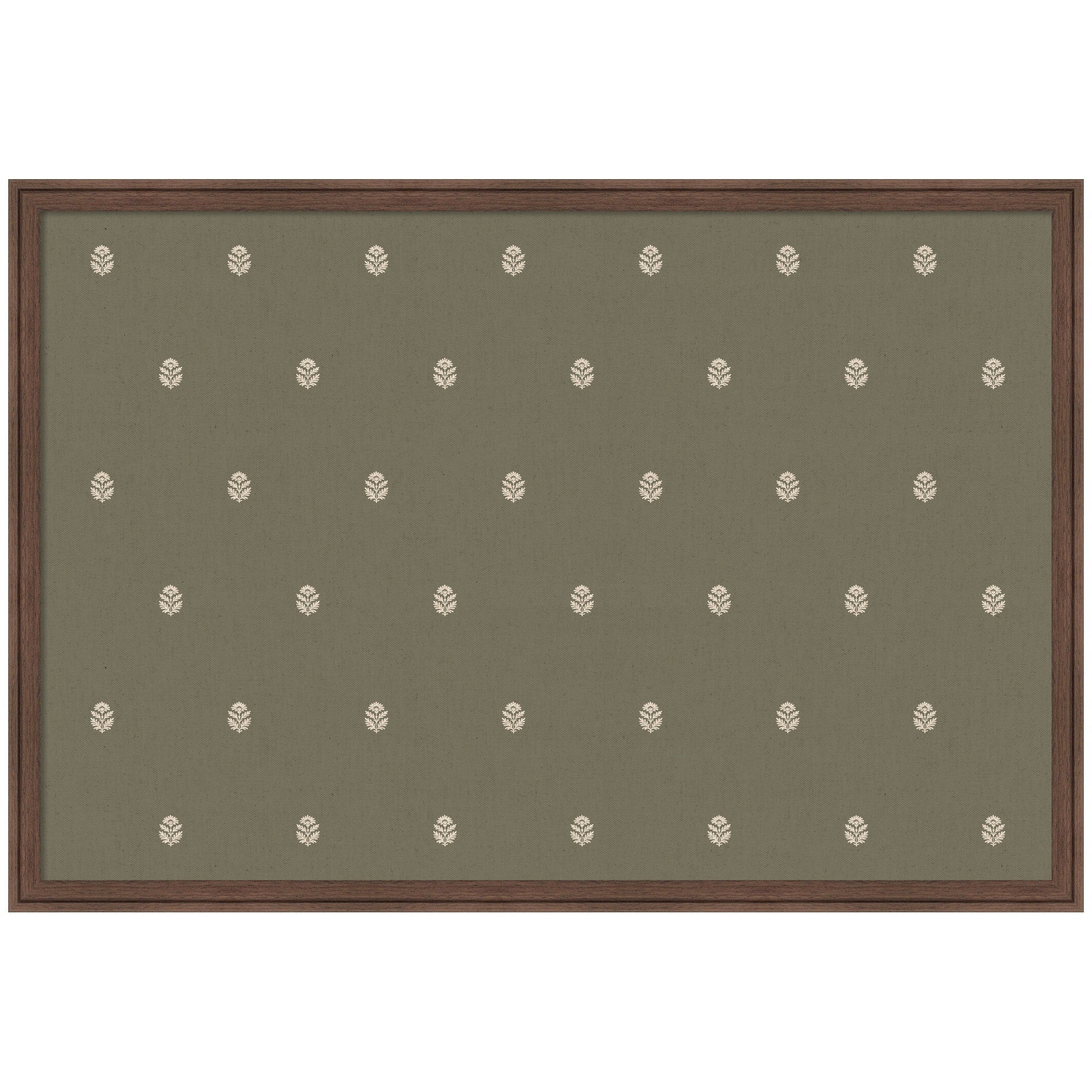 Pinboard Green Botanical Block Print