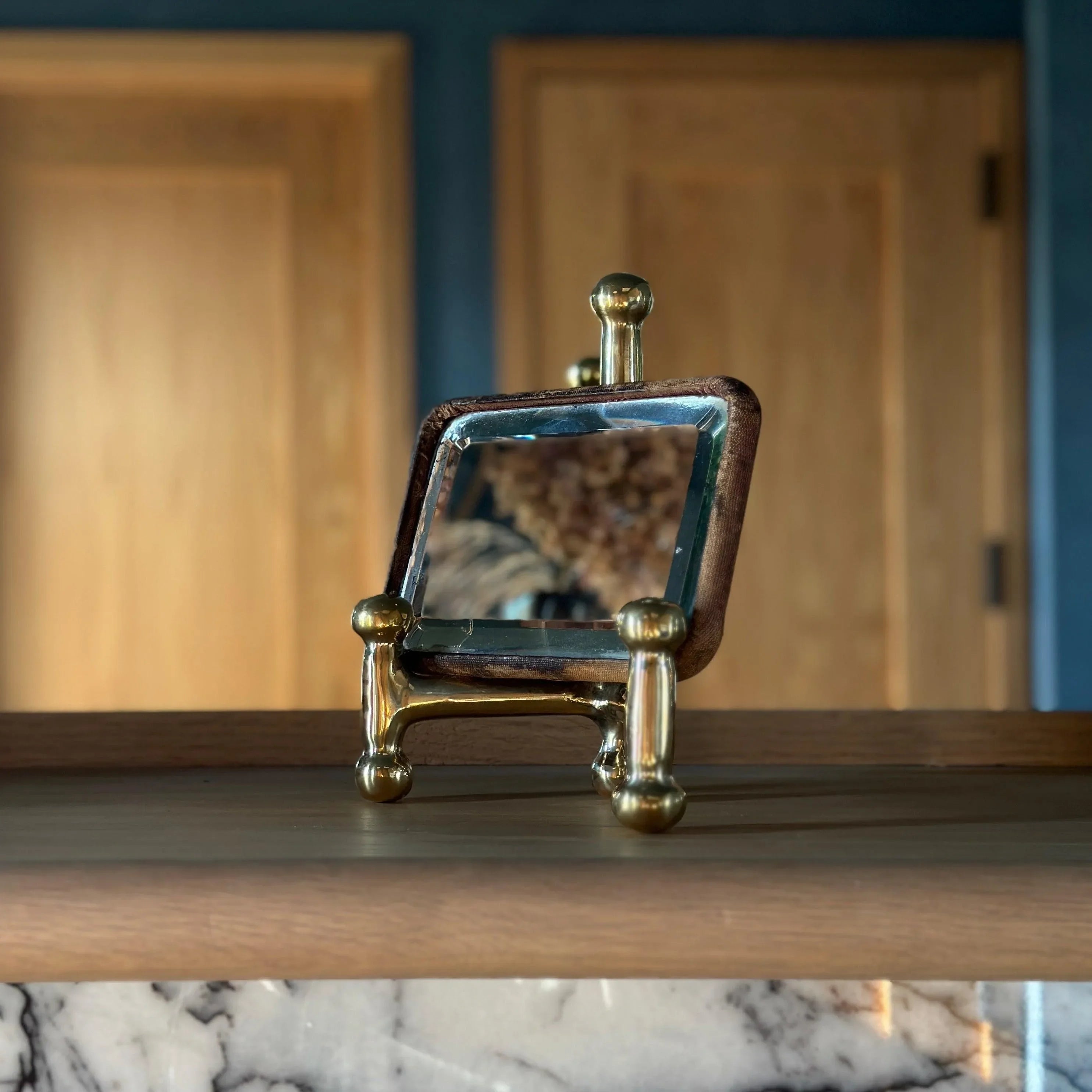 Small Desk Easel in Brass - The Mayfair Hall