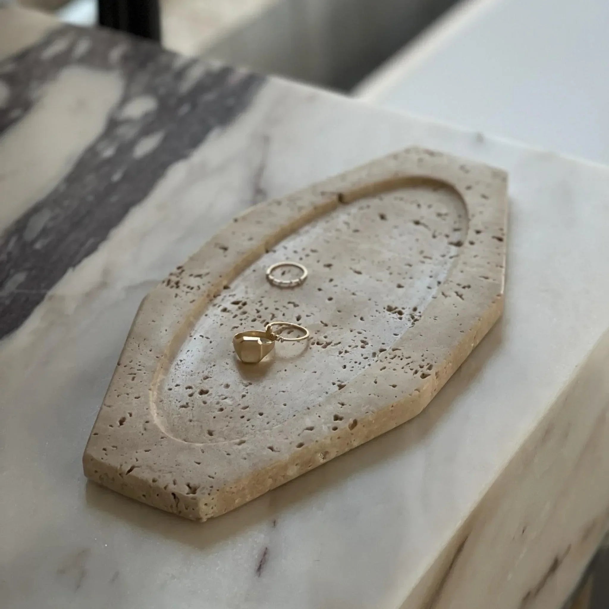 Fig Tray in Travertine - The Mayfair Hall