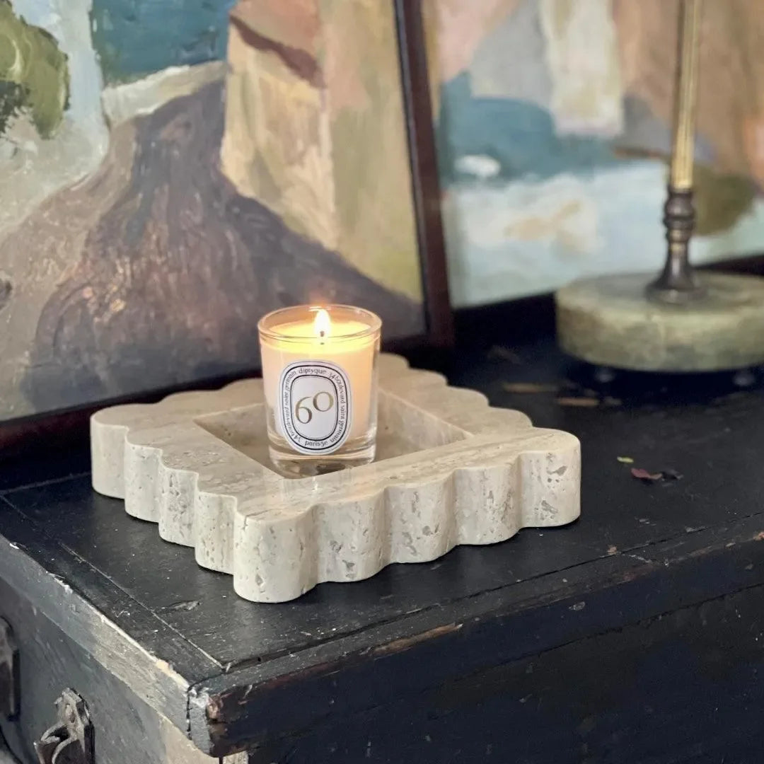 Marble Mini Box in Travertine - The Mayfair Hall