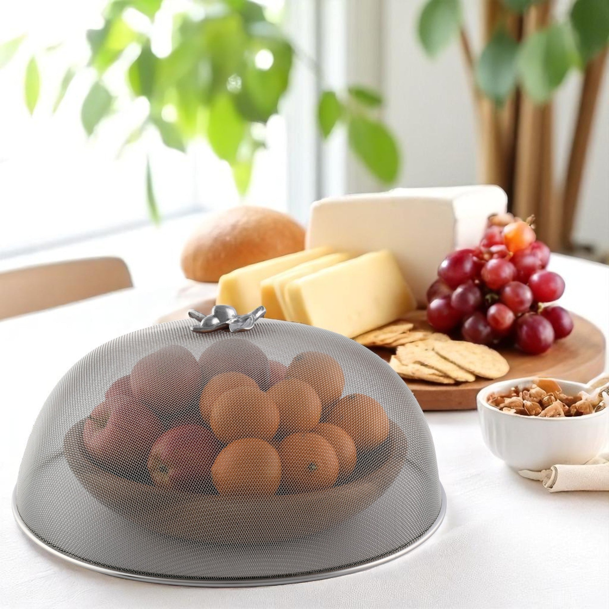 Olive Stainless Mesh Picnic Cover