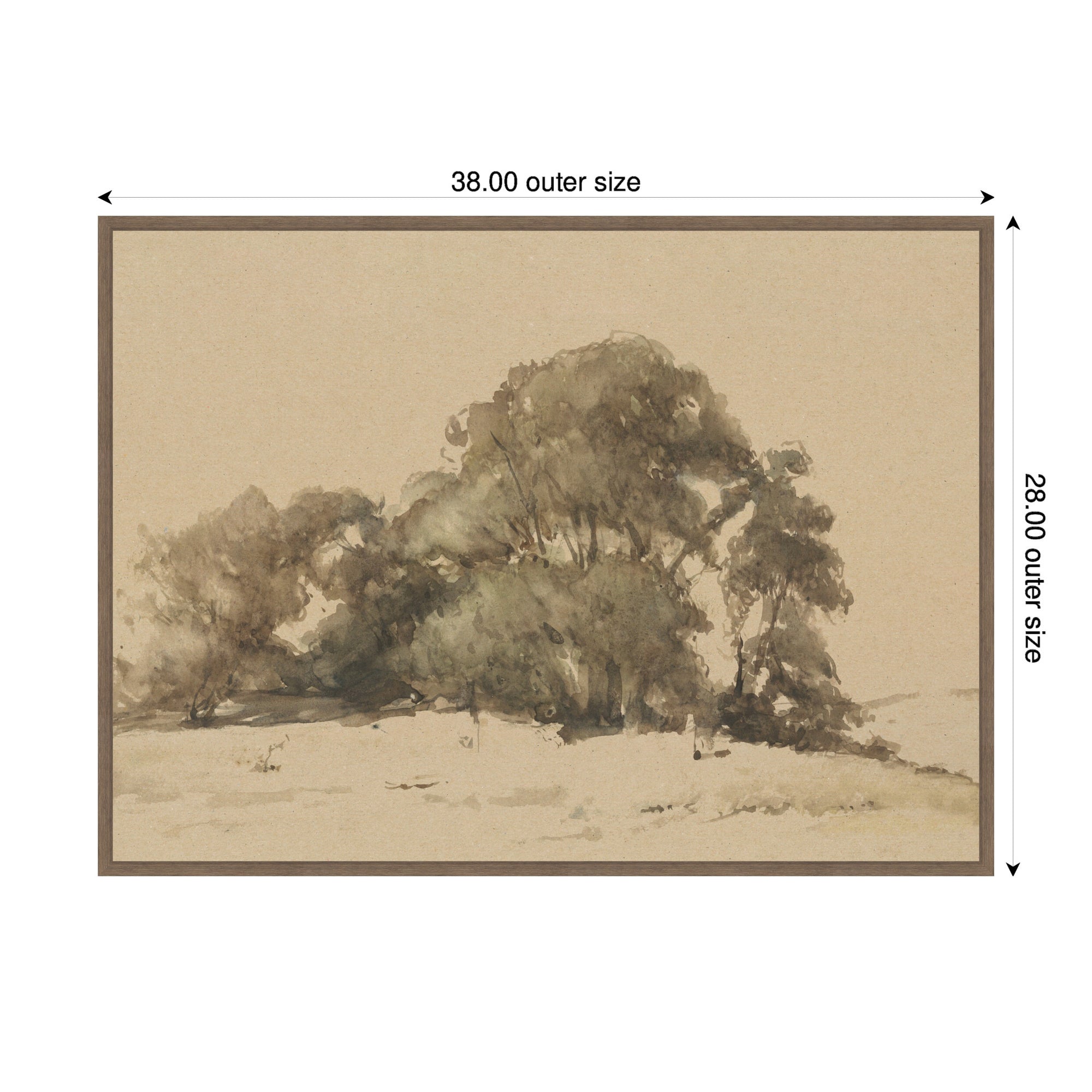 In de duinen bij Wassenaar 1875 Johannes Bosboom by Nostalgia Prints Framed Canvas Wall Art Print