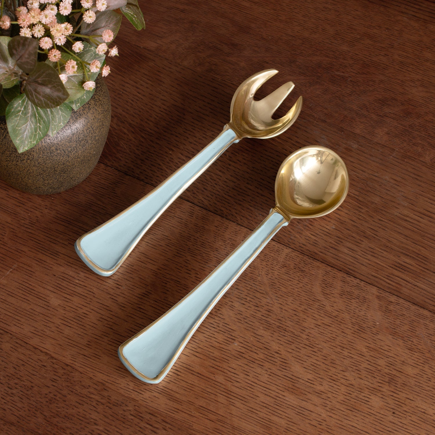 ENCANTO Soho Salad Servers (Sky Blue)