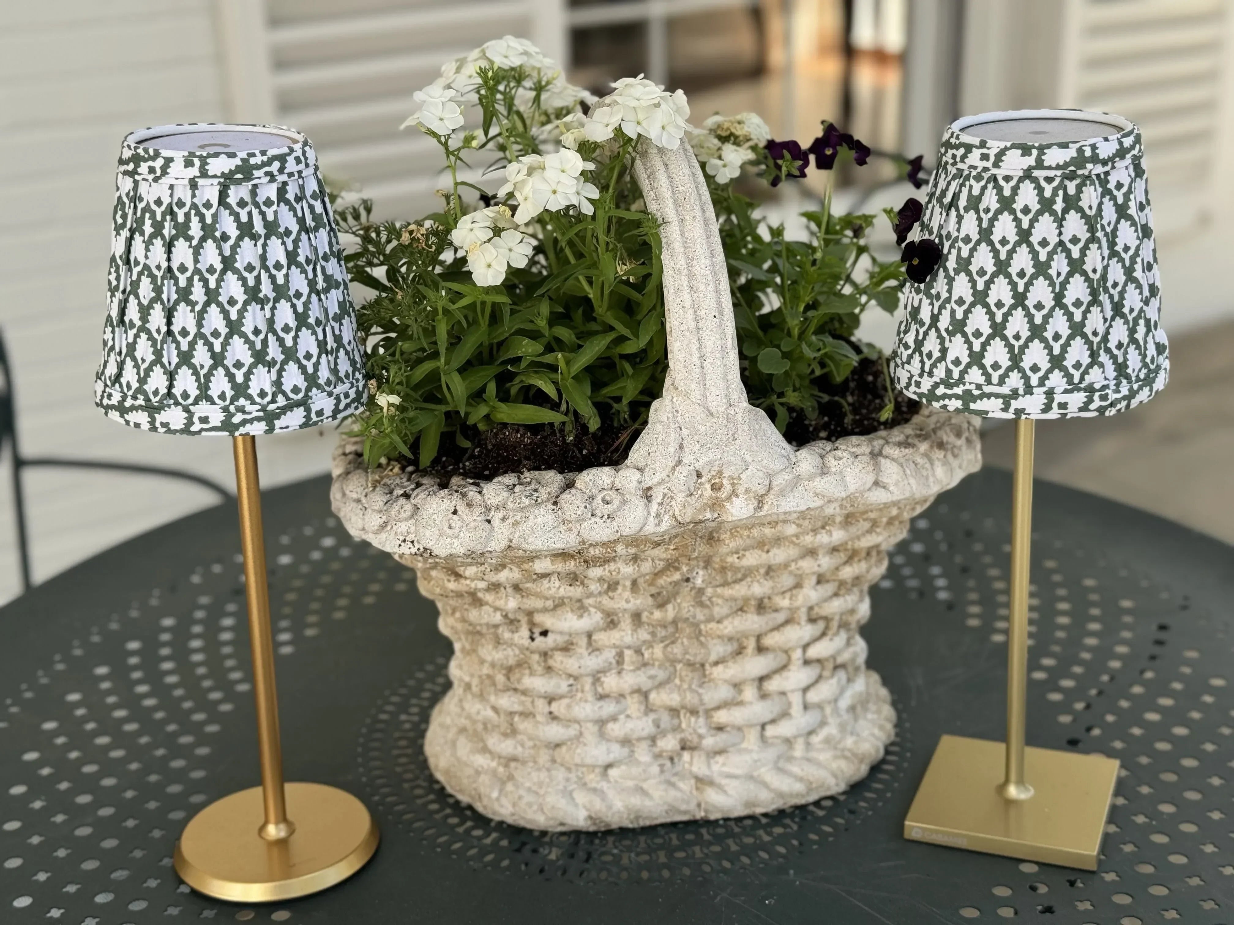 Small Fabric Shade Cover in 851 Green - The Mayfair Hall
