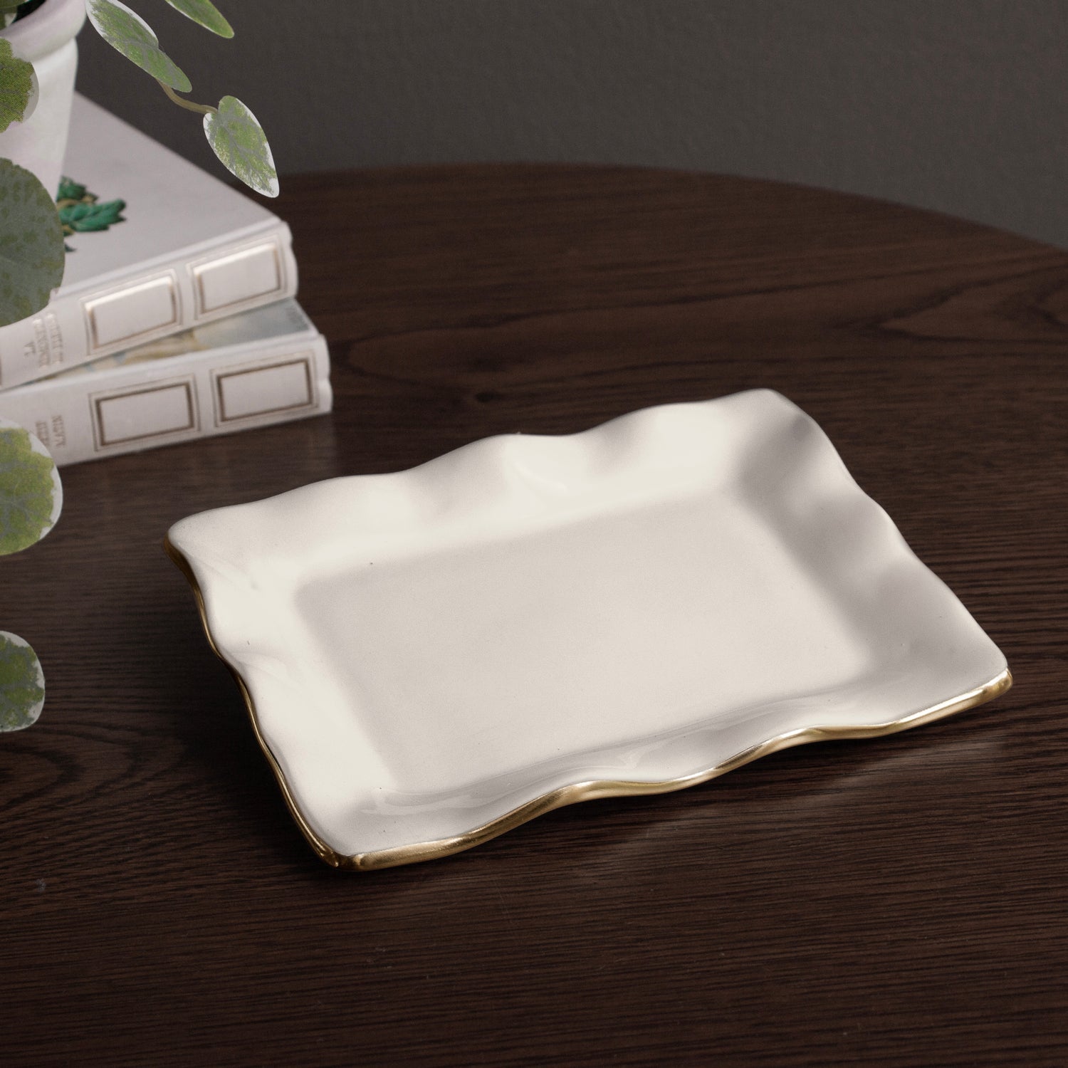 ENCANTO Vento Small Rectangular Tray (Cream)