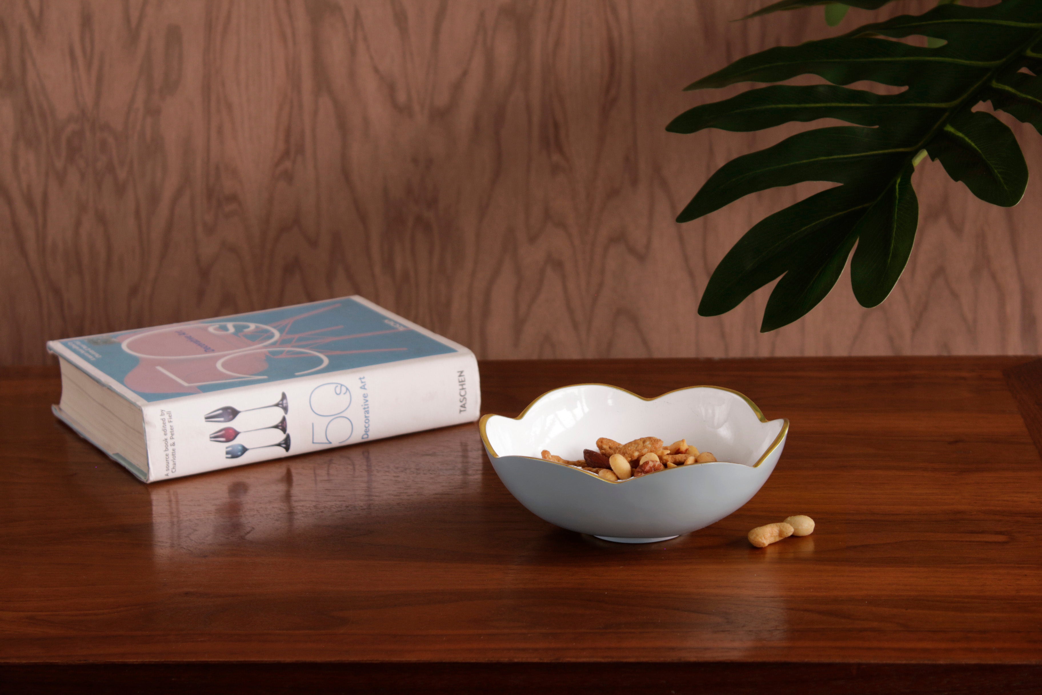 ENCANTO Amelia Mini Round Bowl Slate and White