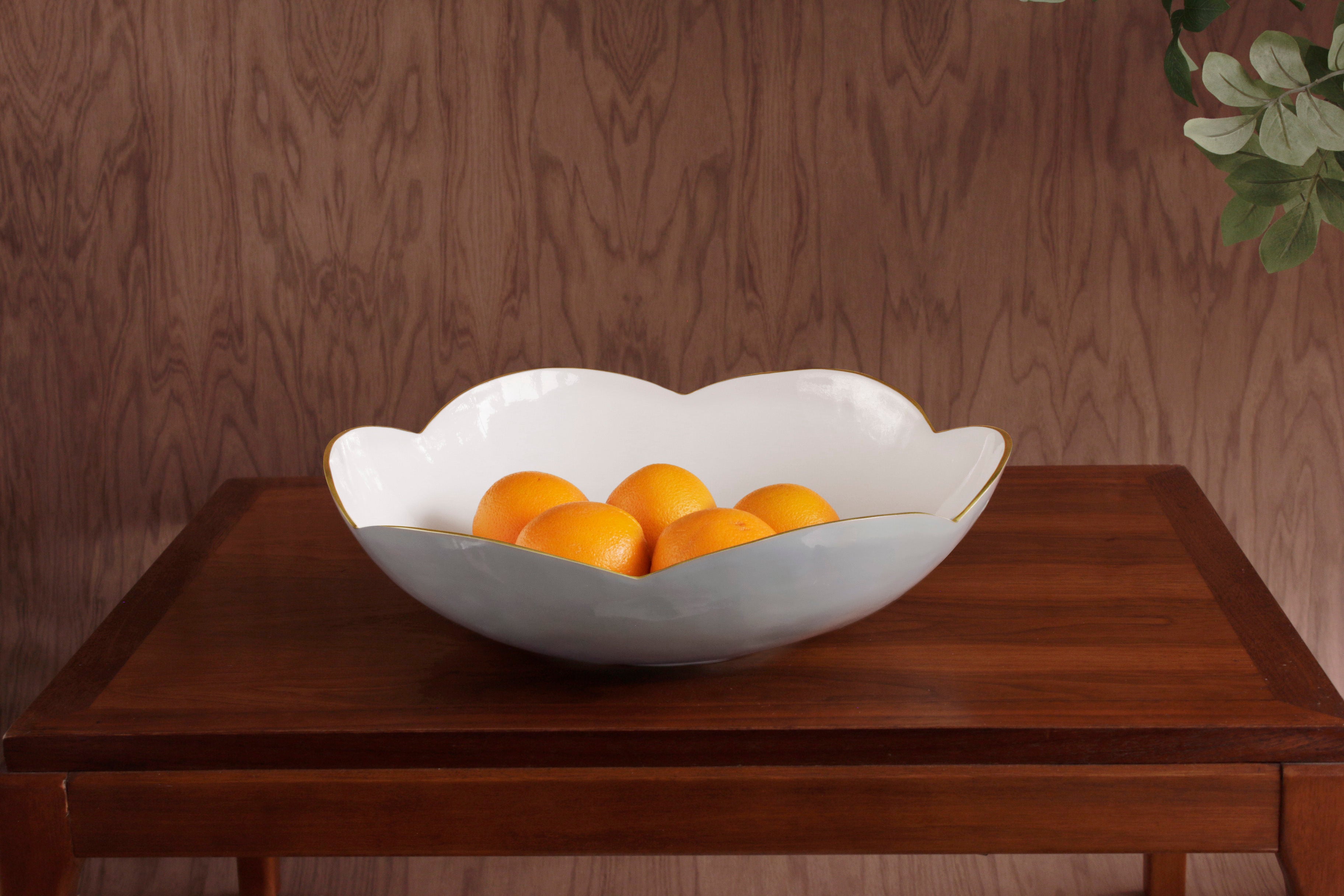 ENCANTO Amelia Large Bowl Slate and White