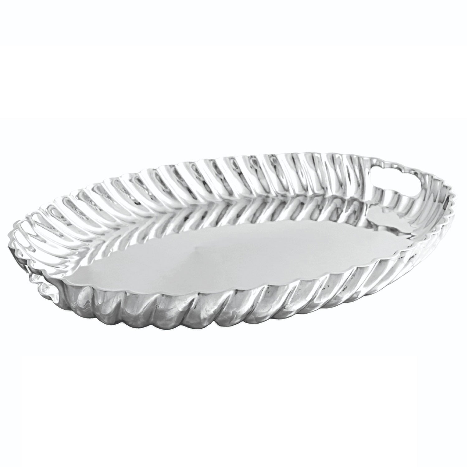 VINTAGE Swirl Oval Tray with Handles