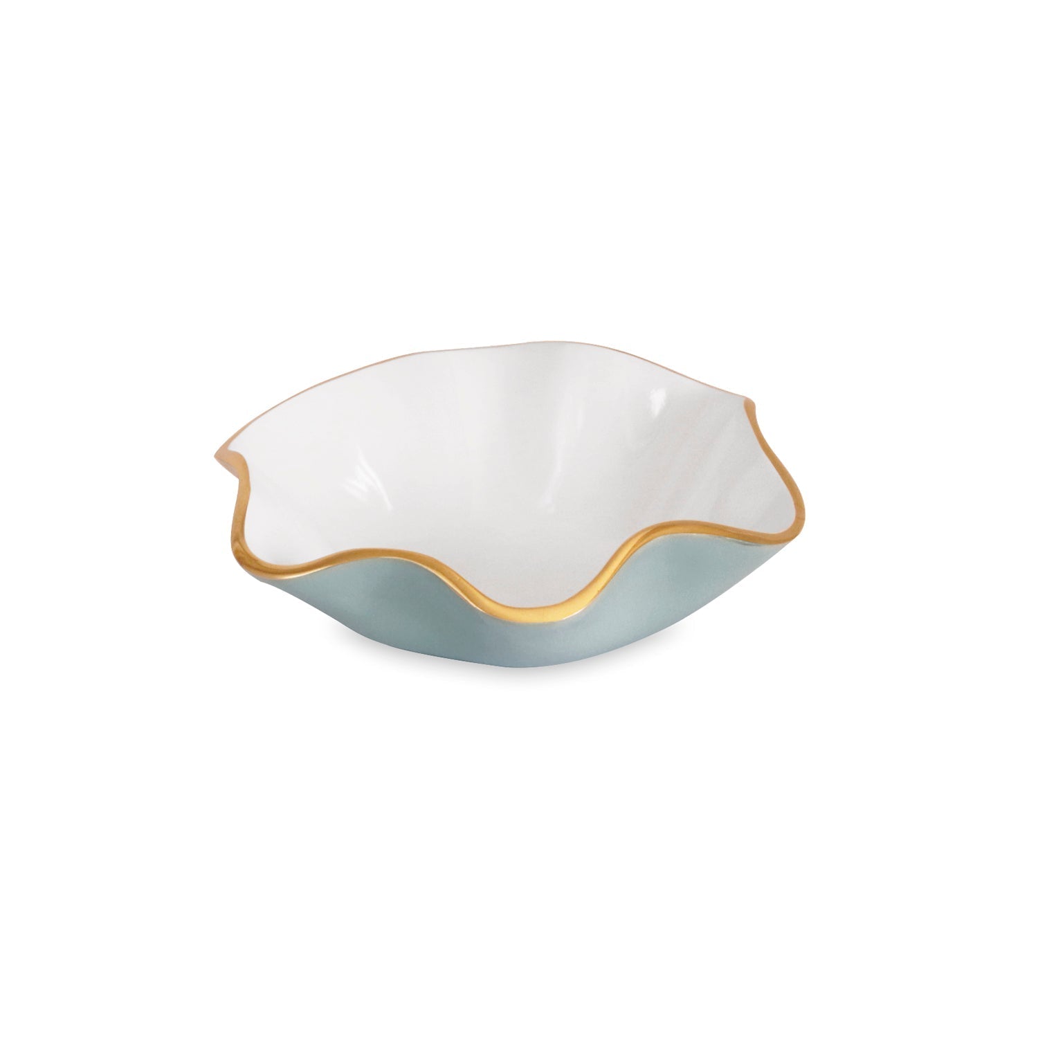 ENCANTO Carola Small Round Bowl Slate and White