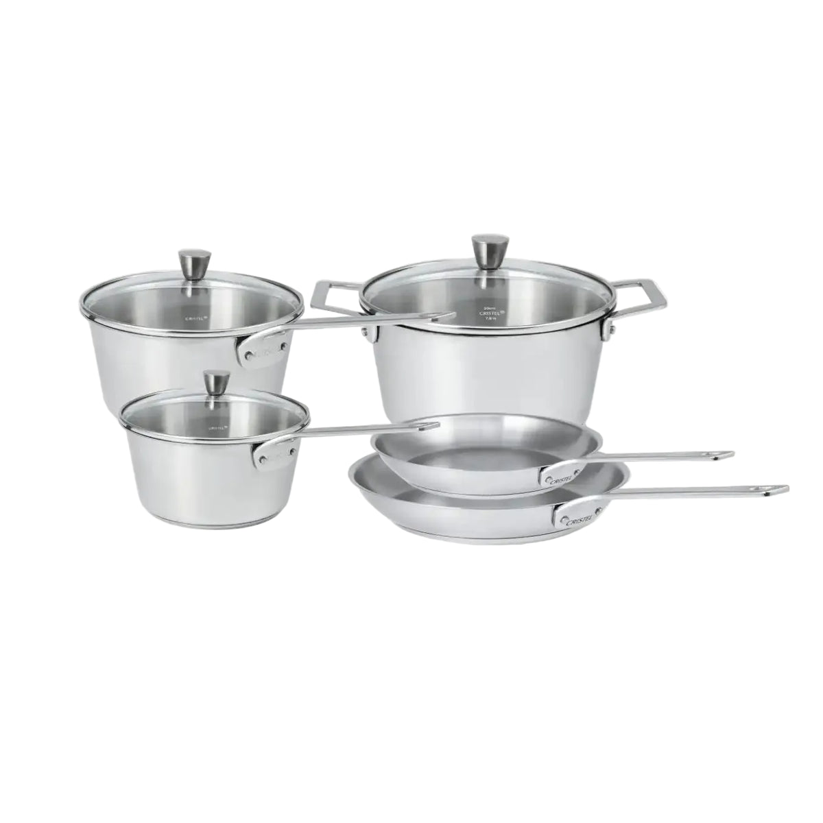 1826 Stainless Steel Cookware Set by Cristel — 8 Pieces