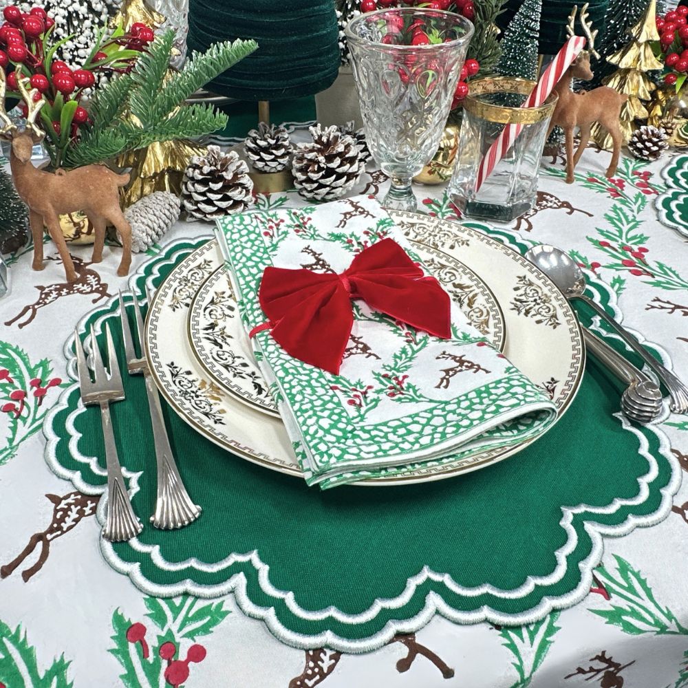 Enchanted Christmas Reindeer - Napkin (Set of 4)