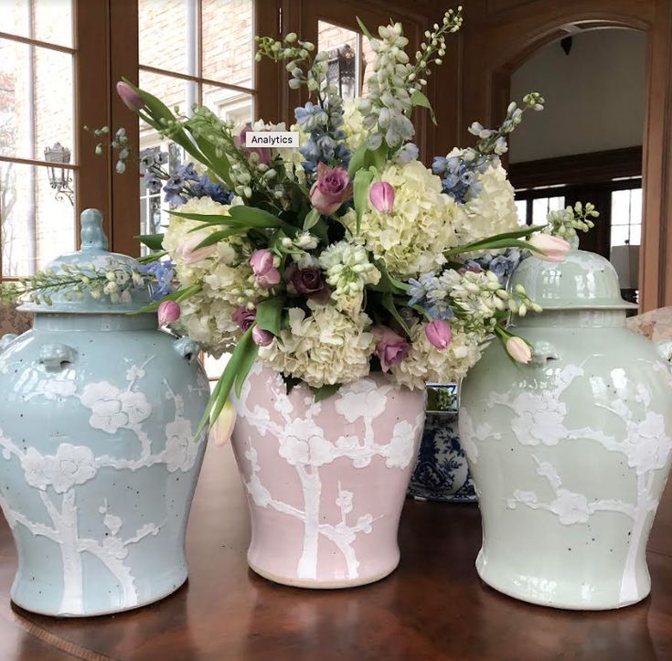 PASTEL PALE BLUE CHERRY BLOSSOM Jar