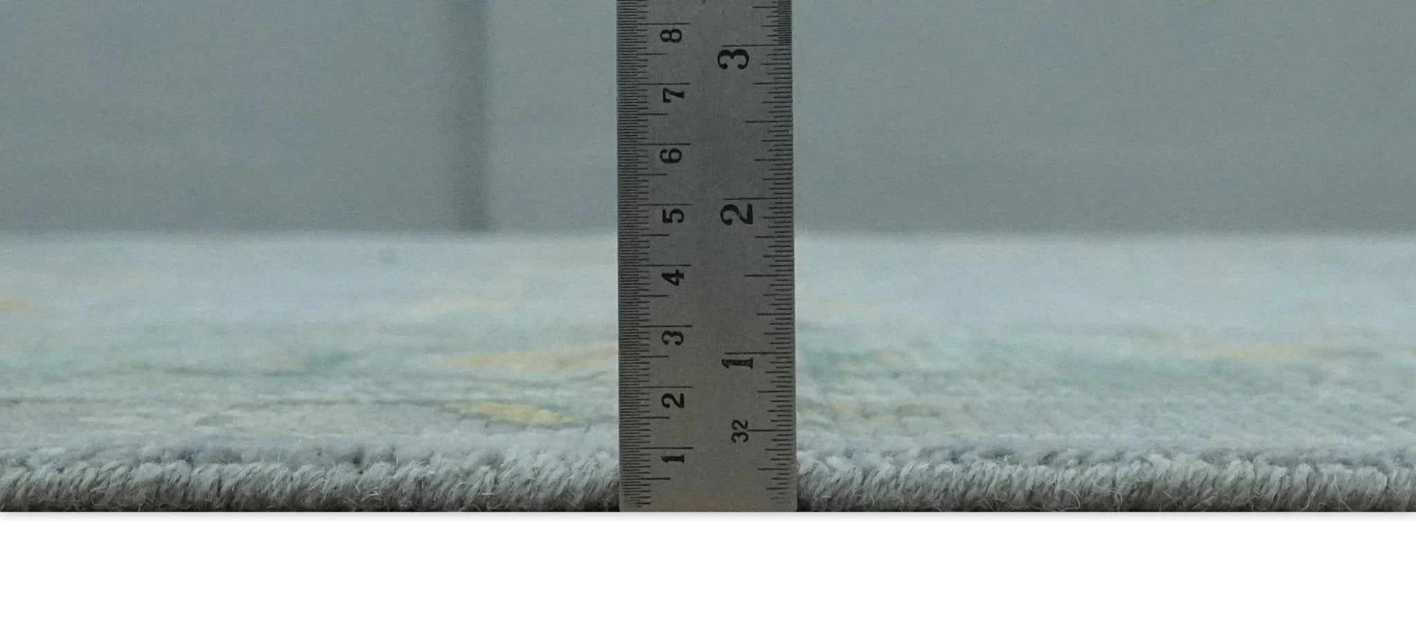 8x10, 9x12, 10x14 and 12x15 Charcoal, Aqua and Silver Hand Knotted Oushak Wool Rug | NT37 - The Rug Decor