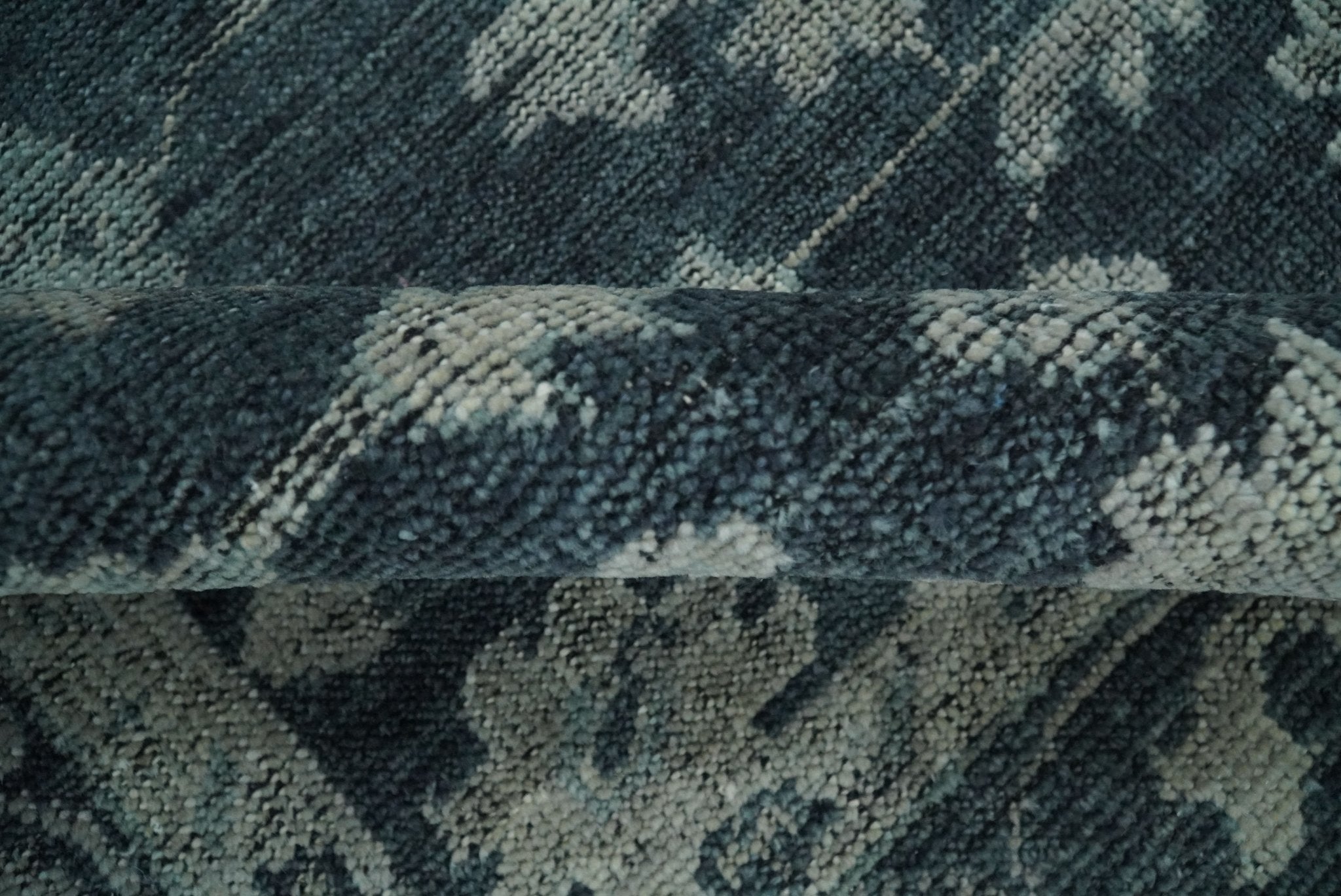 8x10 Beige and Charcoal Traditional Persian Hand Knotted Antique Wool Area Rug | TRD2367 - The Rug Decor