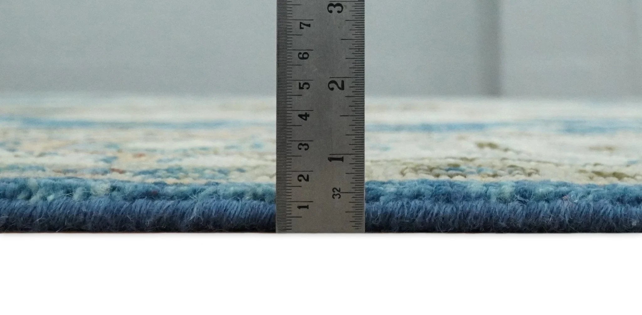 8x10 Blue and Ivory Wool Traditional Persian Antique Vintage Hand knotted Oushak Area Rug | TRDCP207810 - The Rug Decor