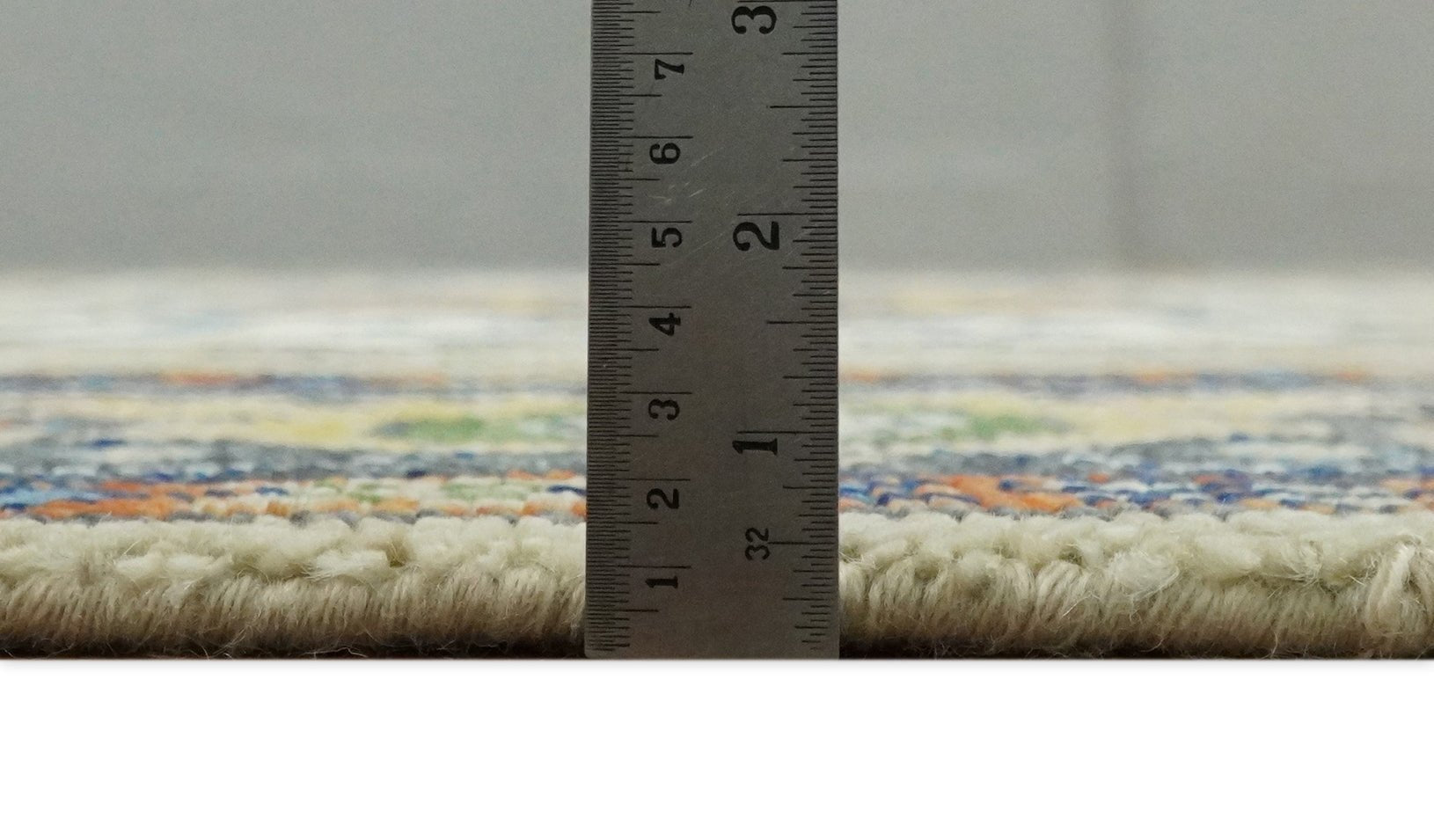 8x10 Blue, Camel and Ivory Hand Knotted Wool Antique Vintage Persian Area Rug | TRDCP677 - The Rug Decor