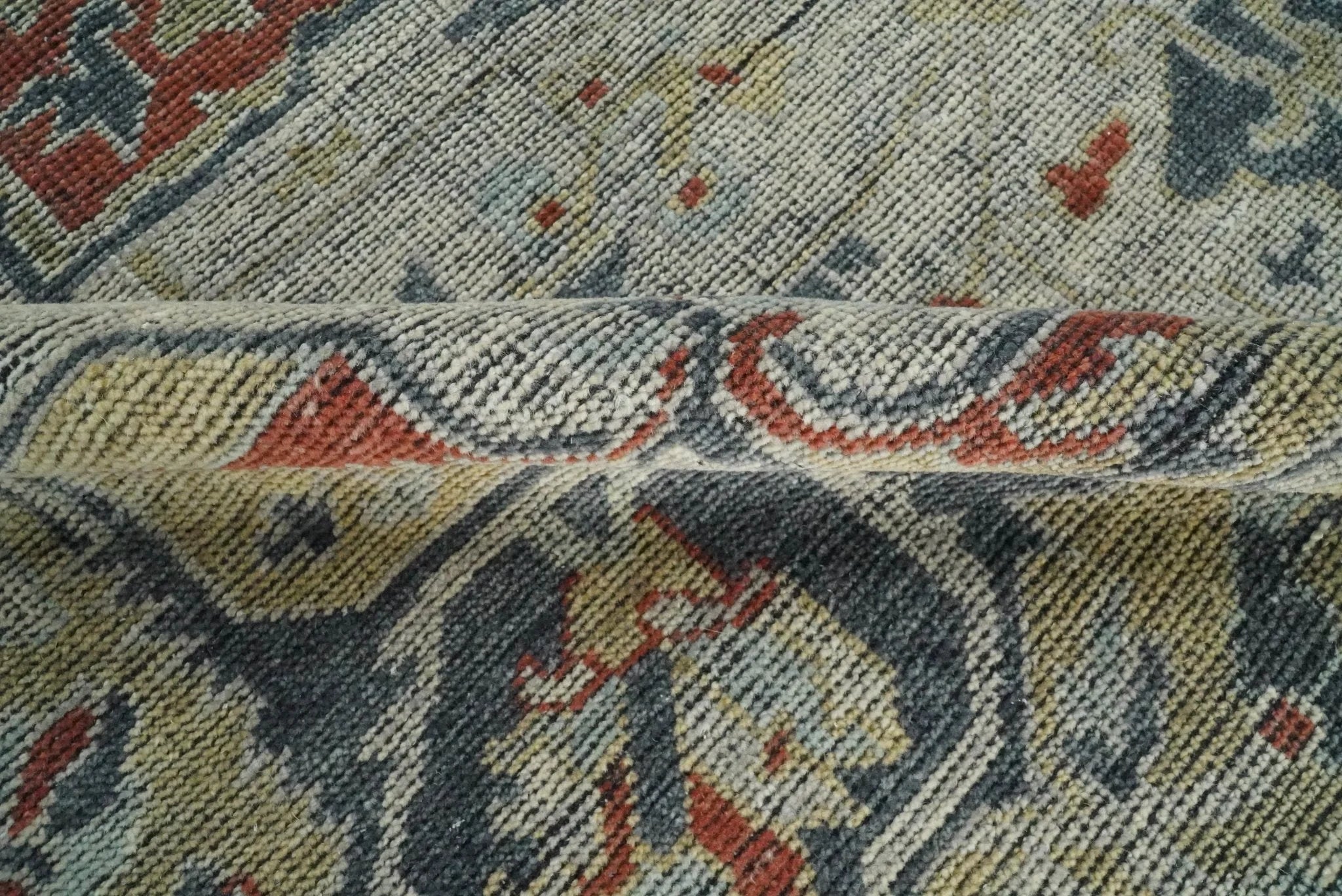 8x10 Hand Knotted Serapi Silver and Rust Traditional Antique Area Rug | TRD2401 - The Rug Decor