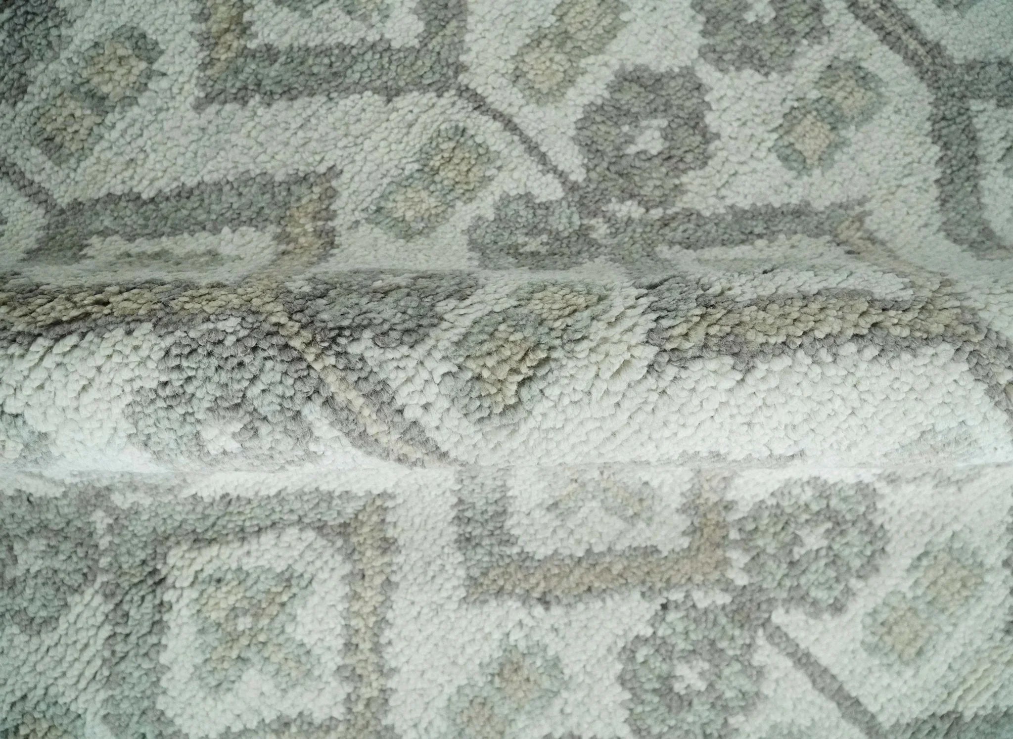 8x10 Hand Knotted Turkish Ivory and Silver Traditional Antique Persian Area Rug | TRDCP1120810S - The Mayfair Hall