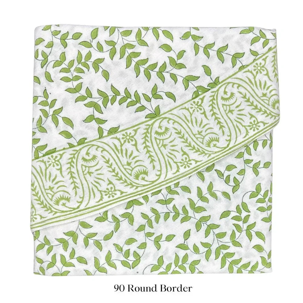 Light Green Leaves - Tablecloth - The Mayfair Hall