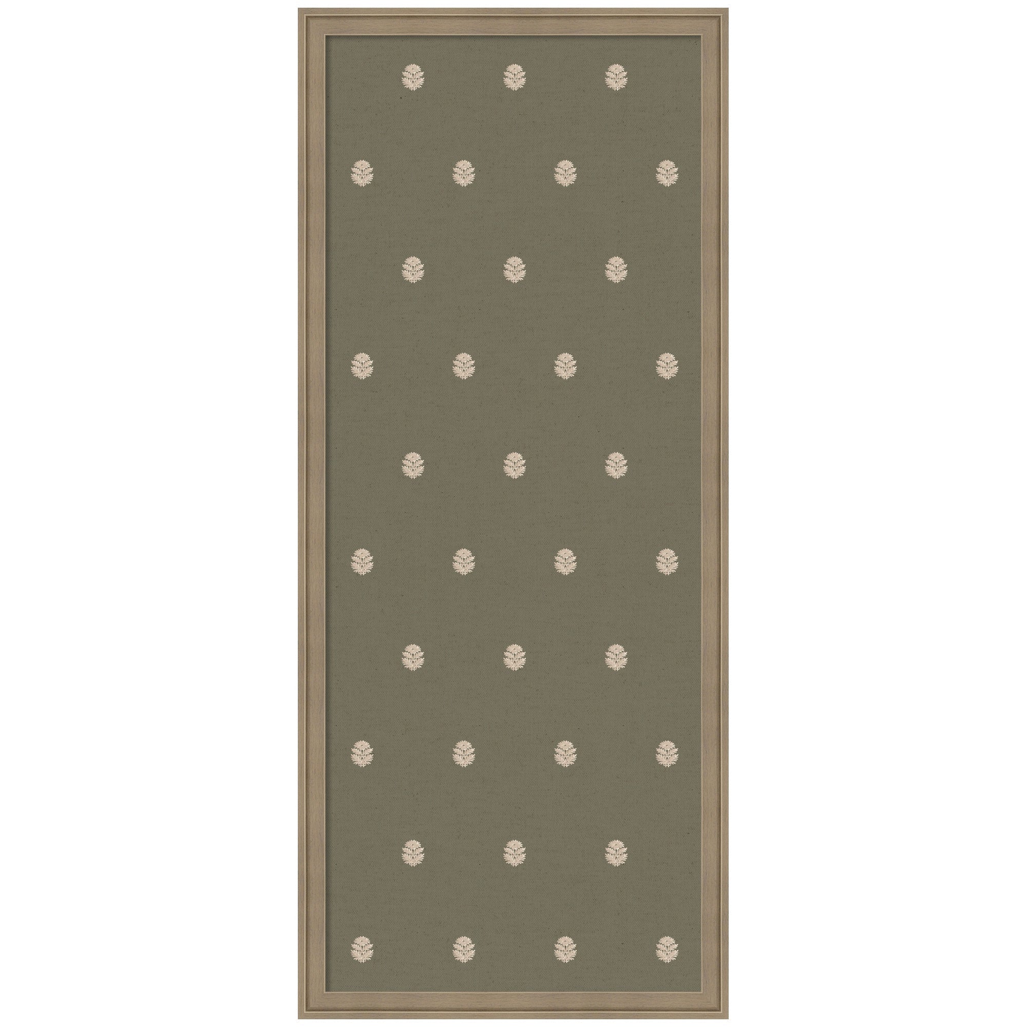 Pinboard Green Botanical Block Print