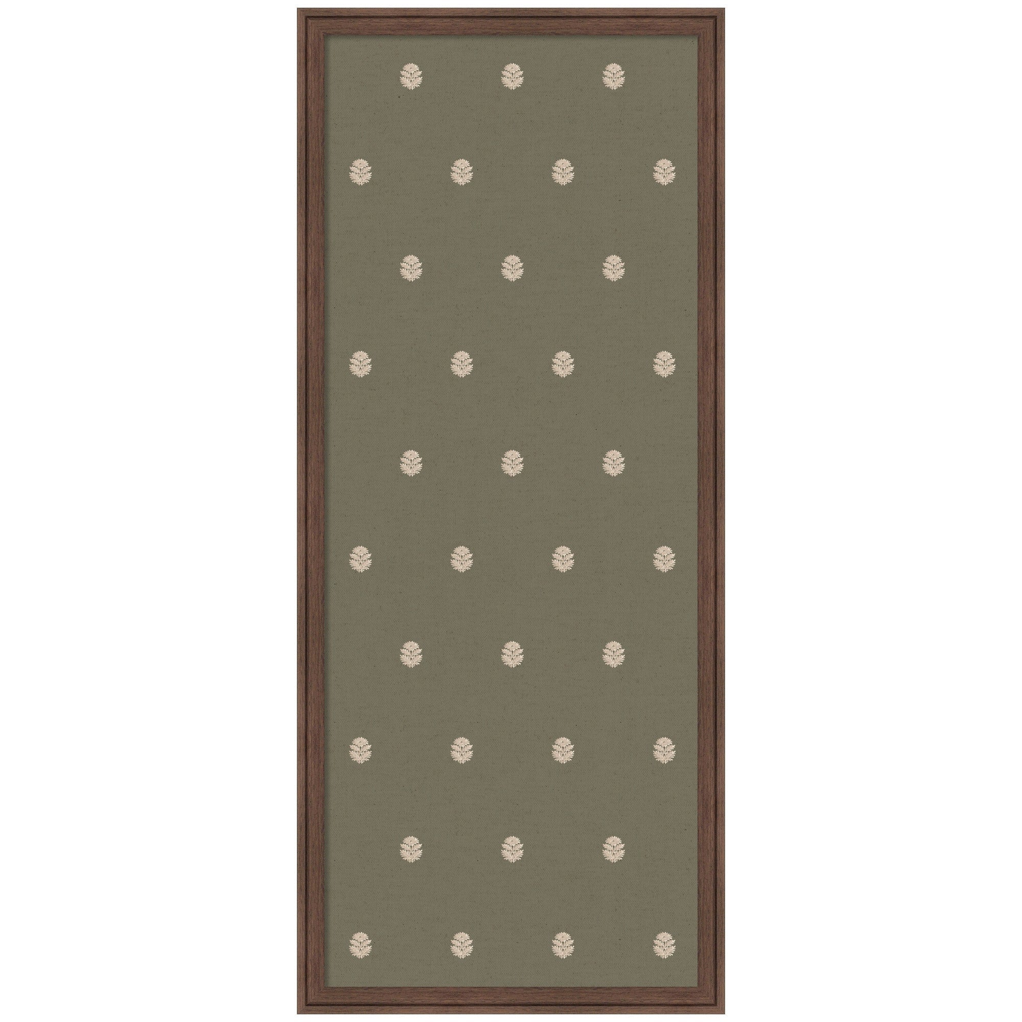 Pinboard Green Botanical Block Print