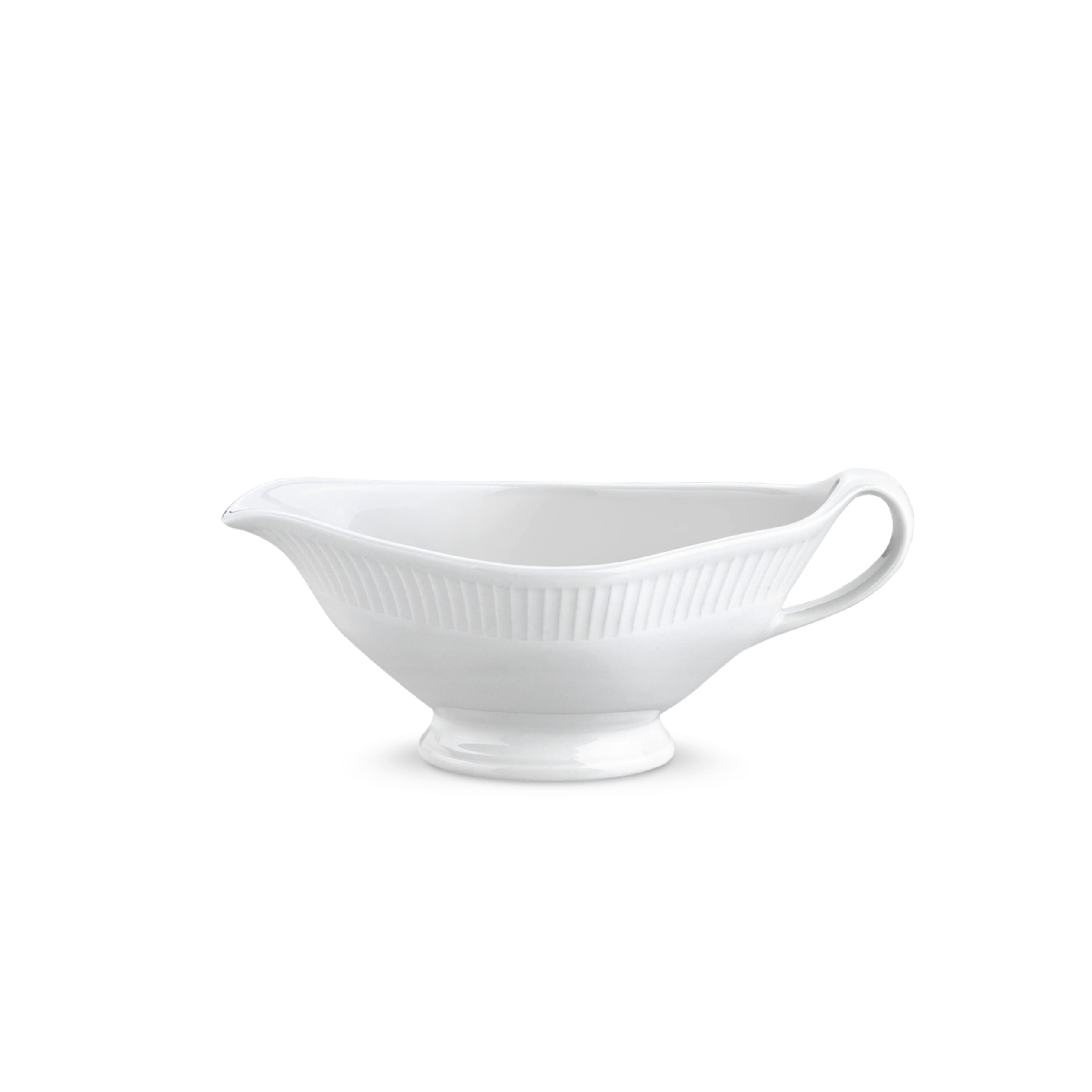 Plisse Sauceboat and Underplate