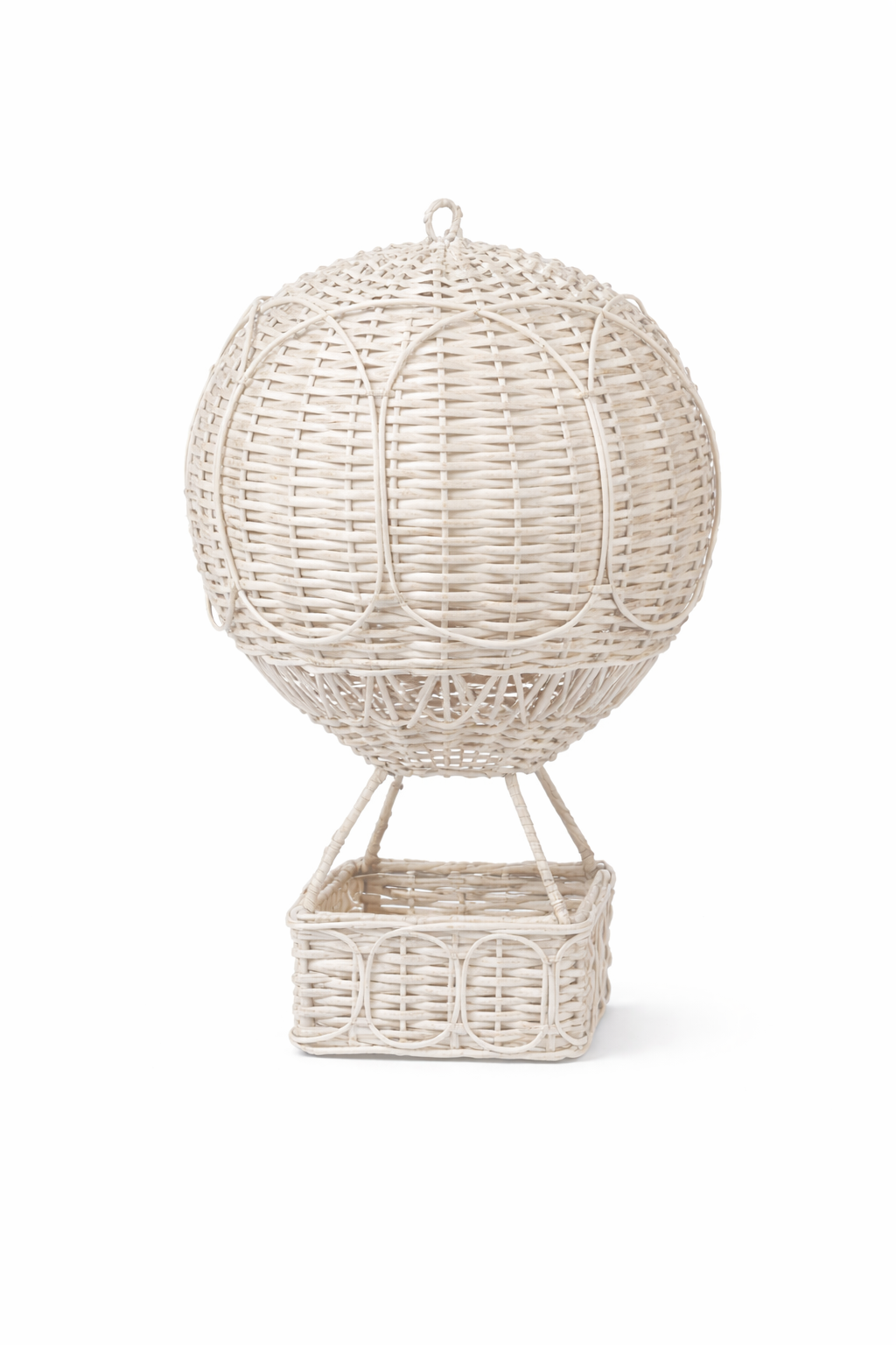 White Wicker Hot Air Balloon (5 Sizes)