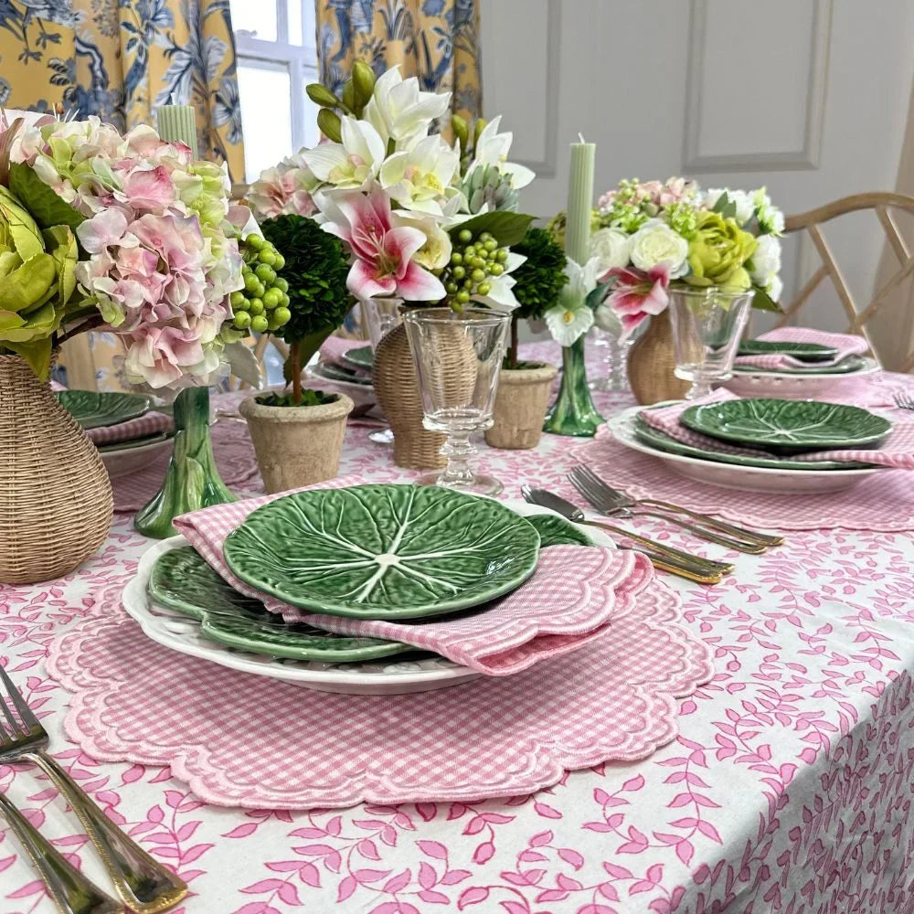 Bettina Napkin - Pink Gingham (Set of 4) - The Mayfair Hall