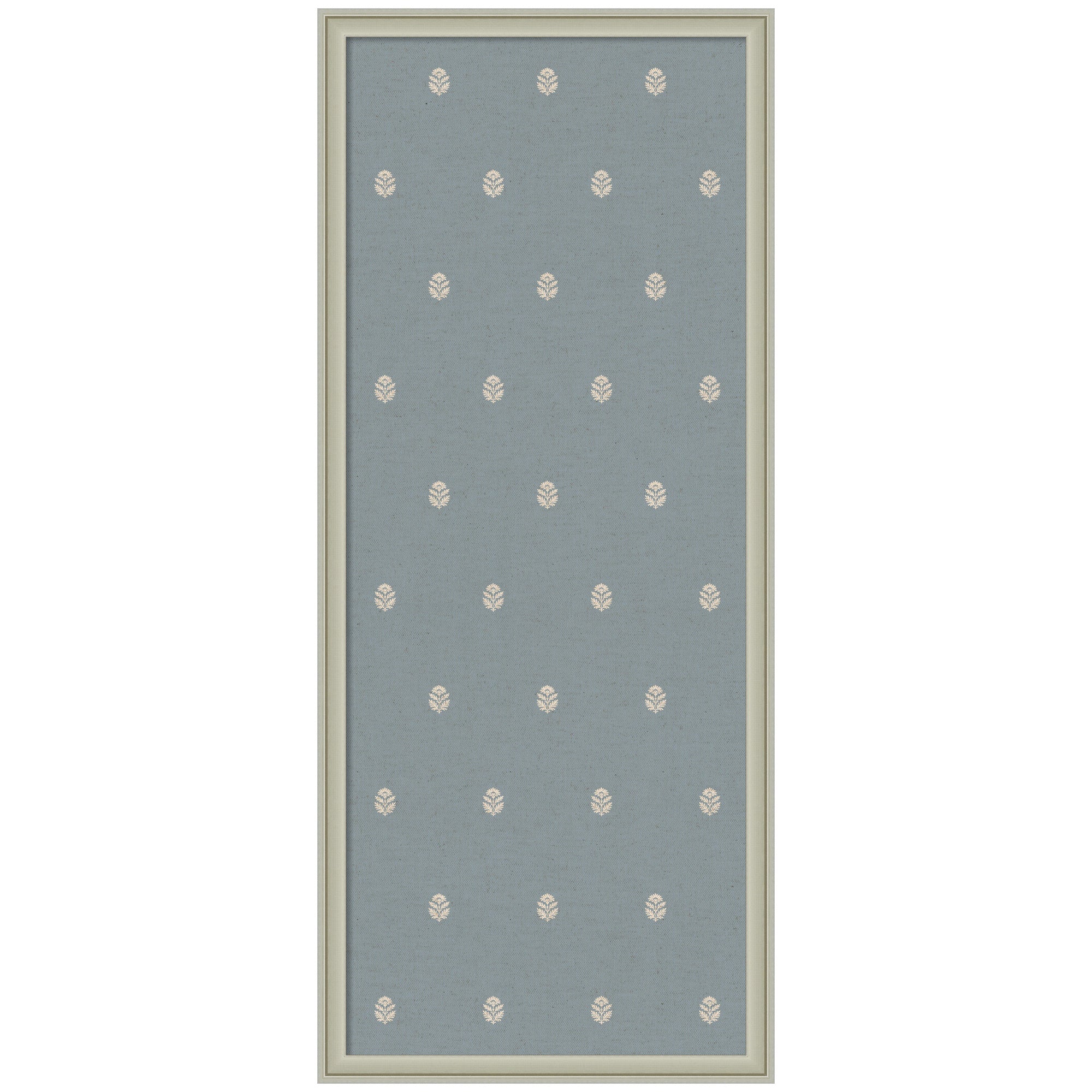 Pinboard Blue Botanical Block Print