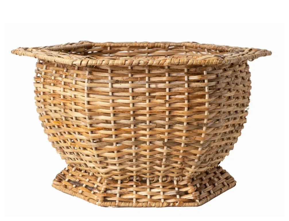Hexagon Wicker Planter - The Mayfair Hall