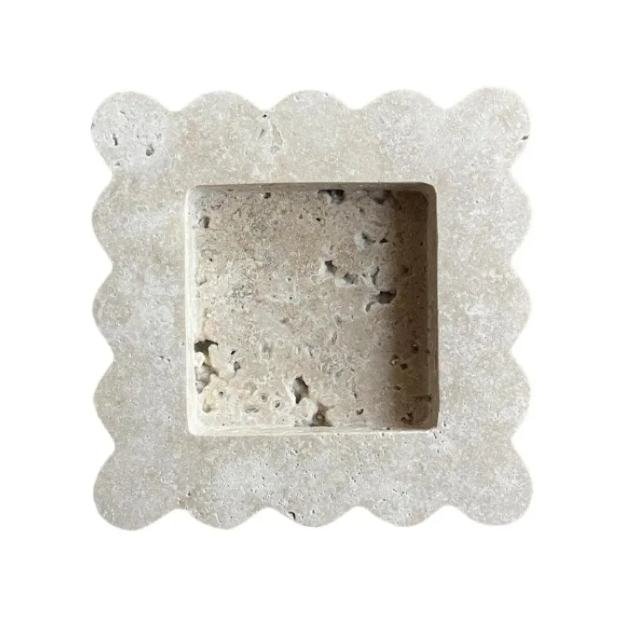 Marble Mini Box in Travertine - The Mayfair Hall