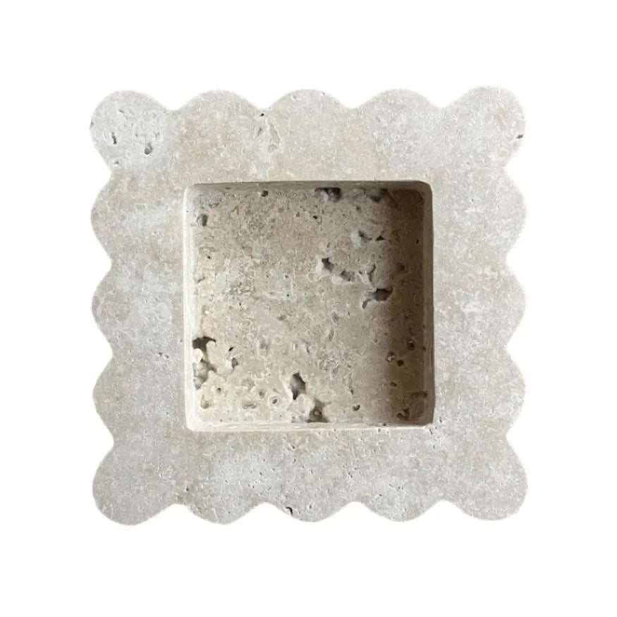 Marble Mini Box in Travertine - The Mayfair Hall