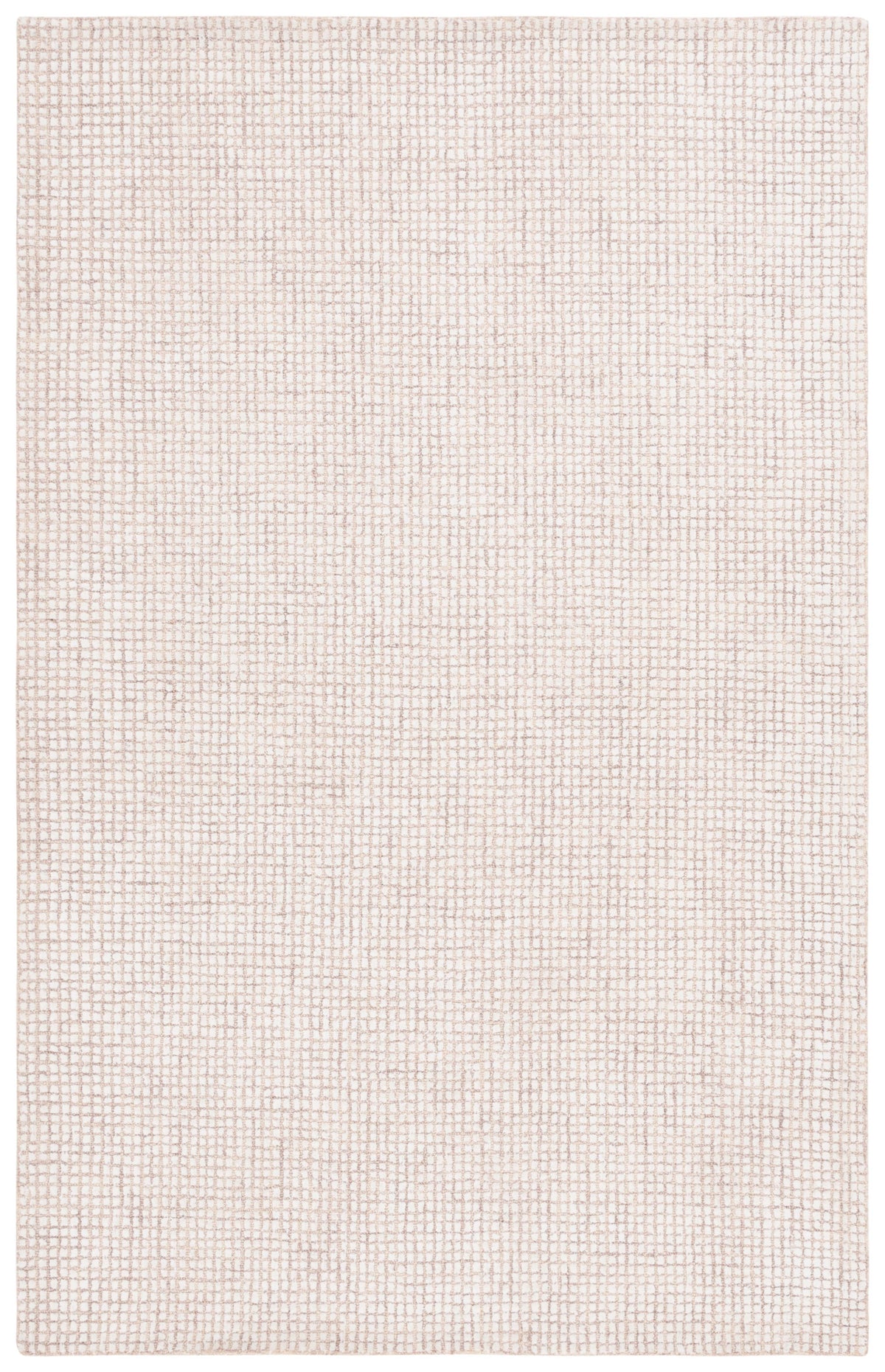Abstract Modern Hand Tufted Area Rug in Ivory and Beige