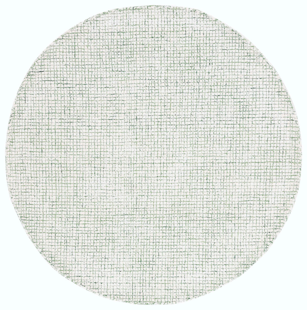 Abstract Modern Hand Tufted Area Rug in Ivory and Green