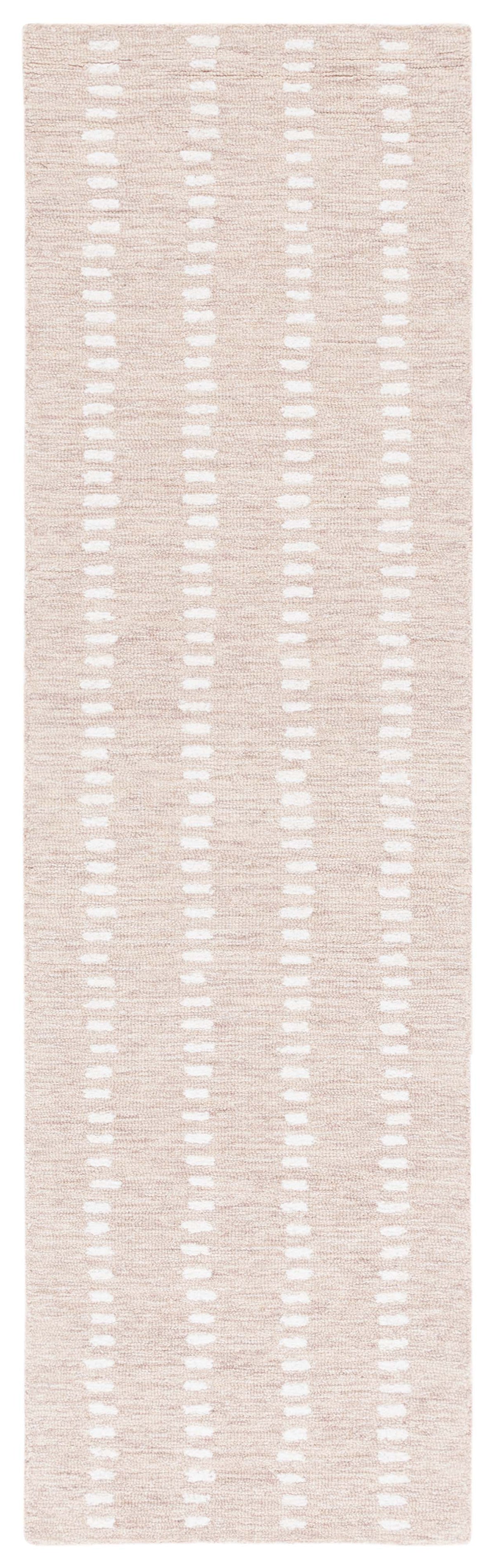Abstract Modern Hand Tufted Area Rug in Beige and Ivory