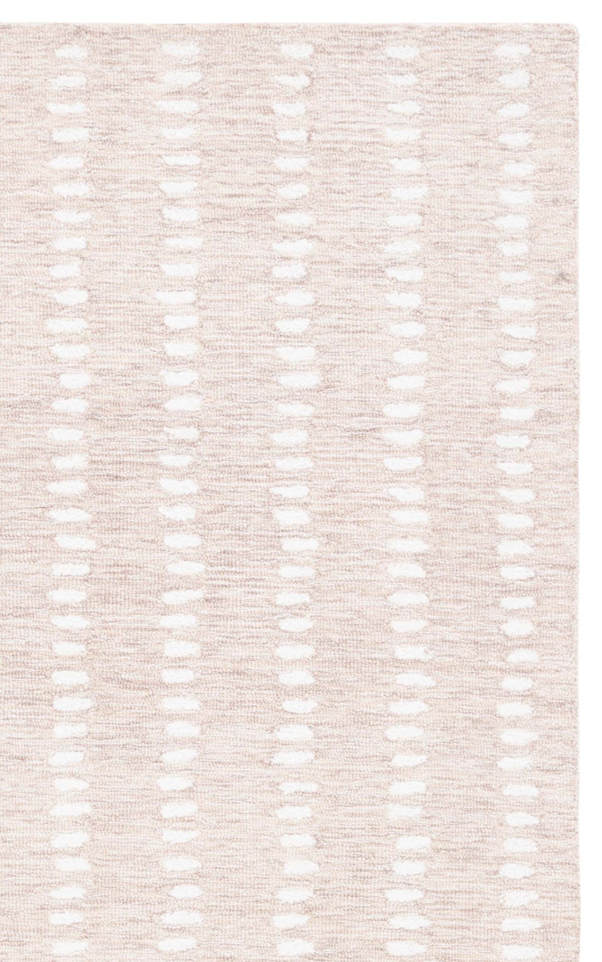 Abstract Modern Hand Tufted Area Rug in Beige and Ivory