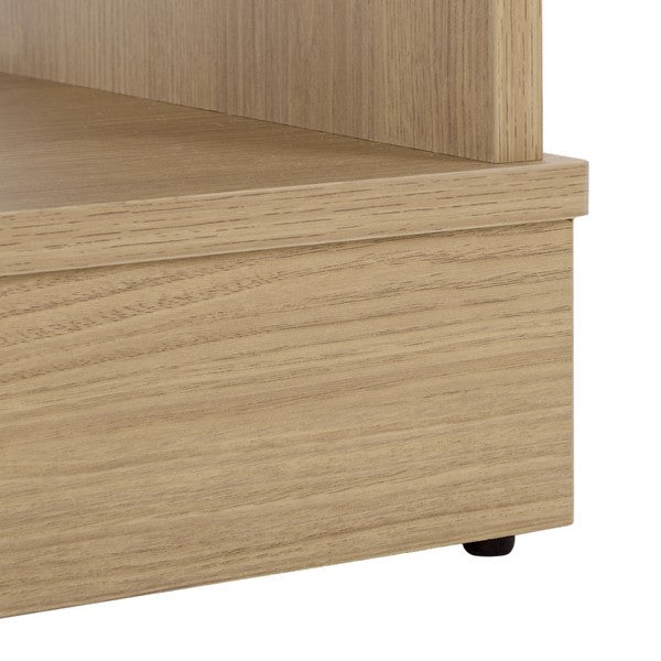 Shafa Accent Table in Natural with Storage Drawer