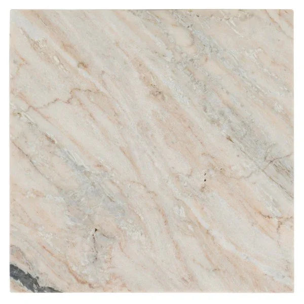 Udo Marble Accent Table in Brown and Gray - The Mayfair Hall