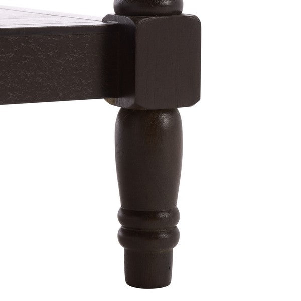 Cassie 3 Shelf Accent Table in Dark Chocolate