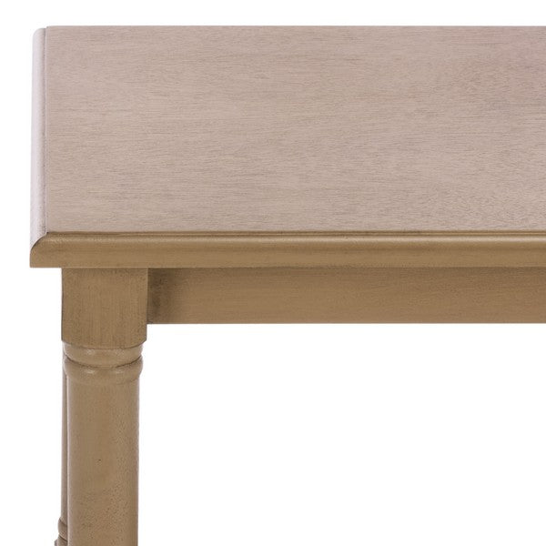 Cassie 3 Shelf Accent Table in Desert Brown