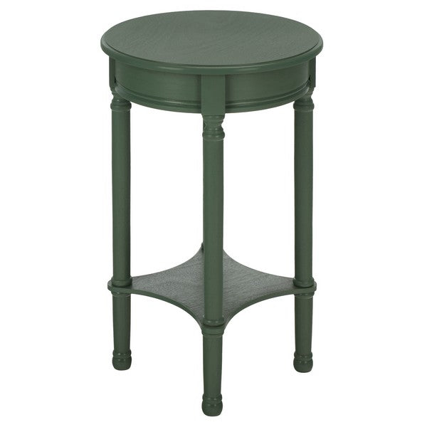 Tinsley Round Accent Table in Dusty Green