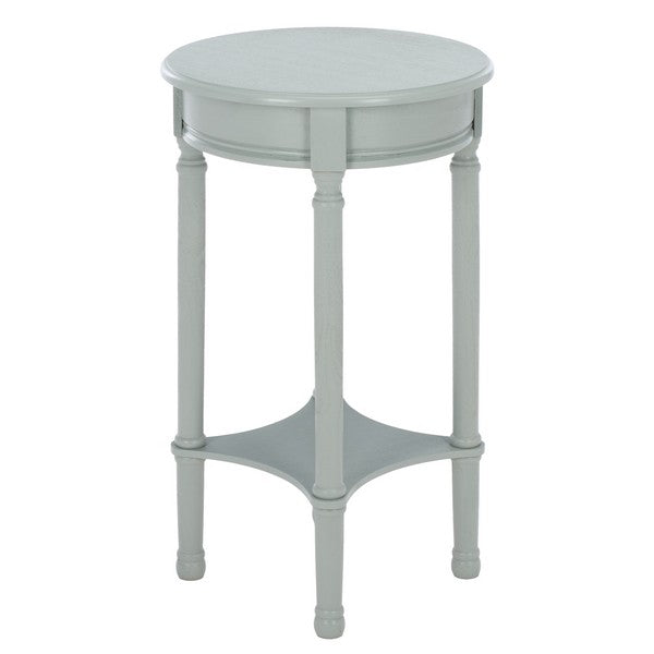 Tinsley Round Accent Table in Robins Egg Blue