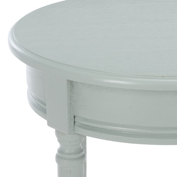 Tinsley Round Accent Table in Robins Egg Blue