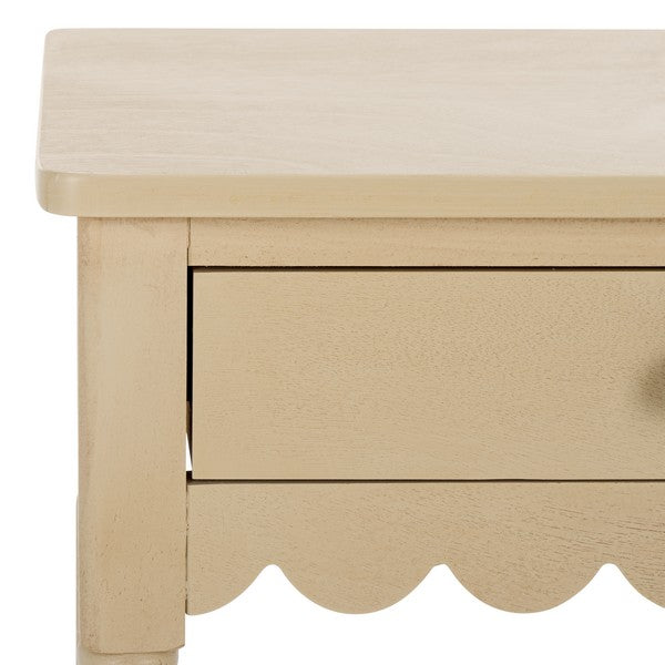 Haven Accent Table in Natural with Storage Drawer
