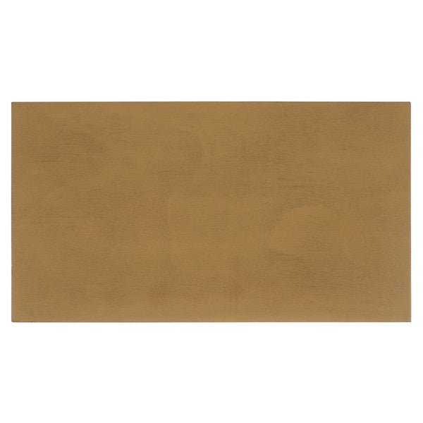 Haven Accent Table in Dessert Brown with Low StorageDrawer